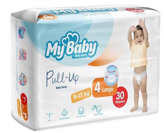 پوشک شورتی پول آپ سایز 4 اقتصادی مای بیبی30*4