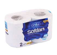دستمال توالت 2 قلو سافتلن