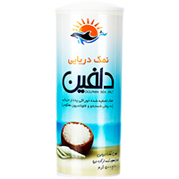 نمک دریایی تصفیه شده قوطی 500 دلفین