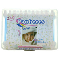 گوش پاک کن مکعبی نوزاد 60 عددی پنبه ریز