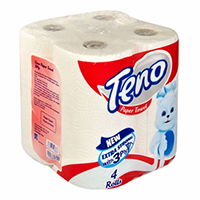 حوله کاغذی تنو 3 لایه 4 رول 