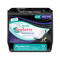 پد روزانه L کیسه ای پنبه ریز