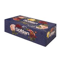 دستمال کاغذی دو لایه سری پرنیان 300ب سافتلن