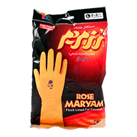 دستکش خانگی رز مریم ساق کوتاه سایز M