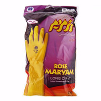 دستکش خانگی رز مریم ساق بلند سایز M