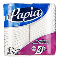 حوله کاغذی 4 لایه 4 رول پاپیا