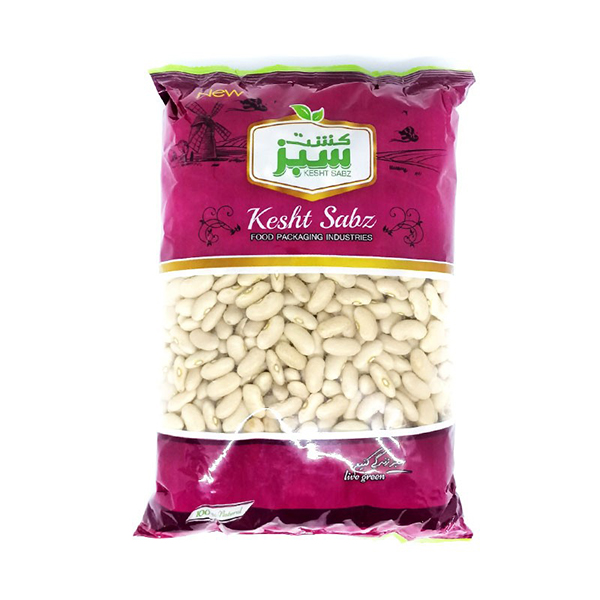 لوبیا سفید 900 گرم سلوفان کشت سبز