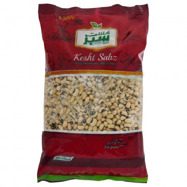 لوبیا پلو درشت 900 گرم سلوفان کشت سبز