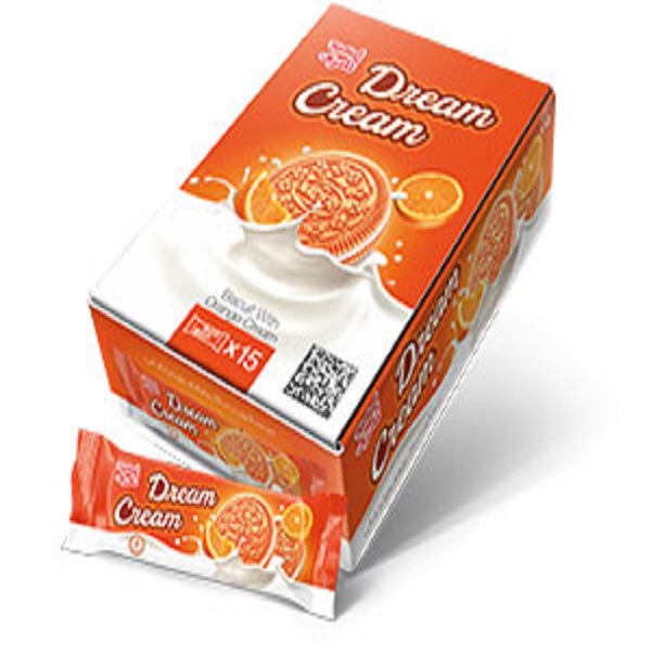 بیسکویت کریم دریم پرتقال6ع نادری