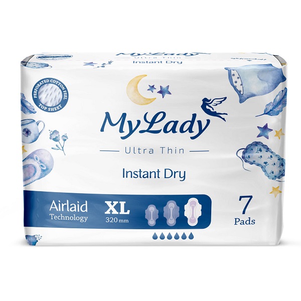 نوار بهداشتی اولترا همیشه خشک بزرگ مای لیدی