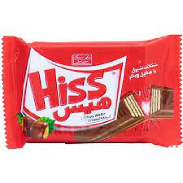 شکلات شیری بامغزویفر 4انگشتی هیس شیرین عسل