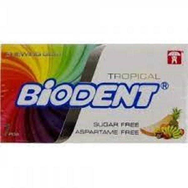 آدامس مینی استیک بدون شکر با طعم استوایی بایودنت