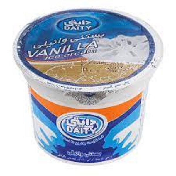 بستنی لیوانی شفاف 60 وانیل ساده دایتی