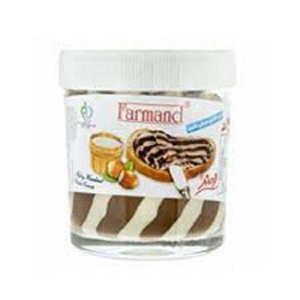 شکلات صبحانه فندقی شیری دو رنگ 200 فرمند