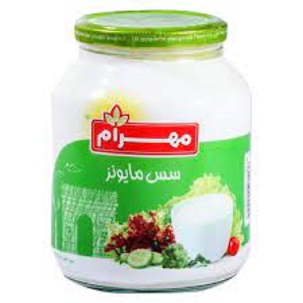 سس مایونز 990گرم شیشه مهرام 