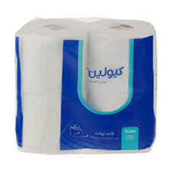 دستمال توالت 4لایه 4رول کیولین