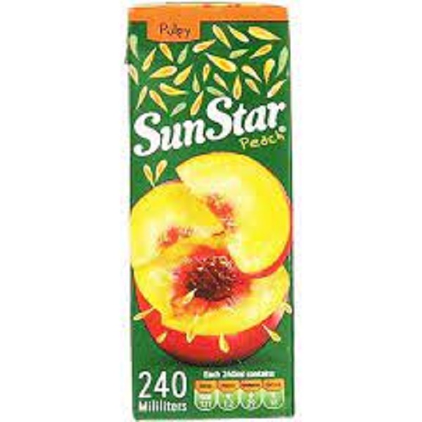 آبمیوه هلو پالپی240 سان استار