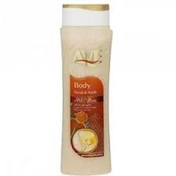 شامپو بدن کرمی اسکراب شیرو عسل 380گ اوه