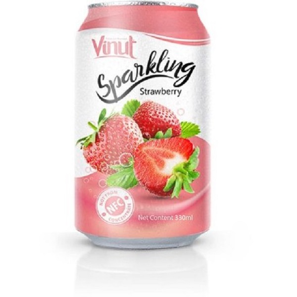 آبمیوه پالپ دار توت فرنگی وی نات قوطی