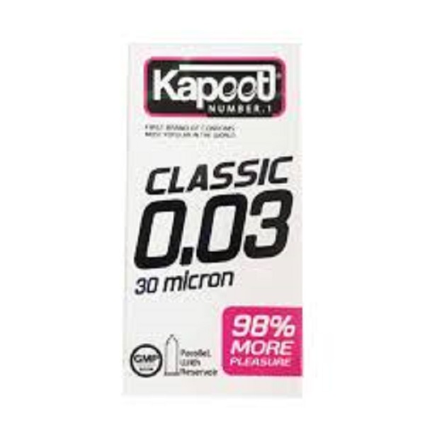 کاندوم کاپوت 10 عددی کلاسیک 30 میکرون 