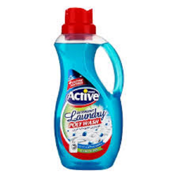 مایع لباسشویی پلی واش اکتیو 1500 گ آبی