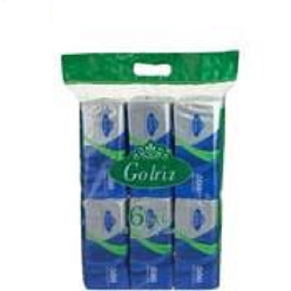 دستمال 500برگی نایلونی 6عددی گلریز