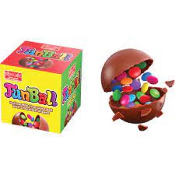 شکلات توپی بادراژه شکلاتی فان بال(شیرین عسل)