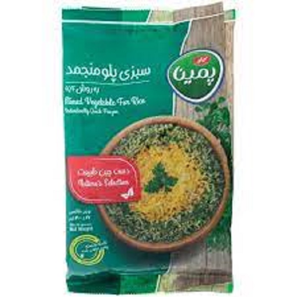 سبزی پلو ماهی 400 گ منجمد گل پونه