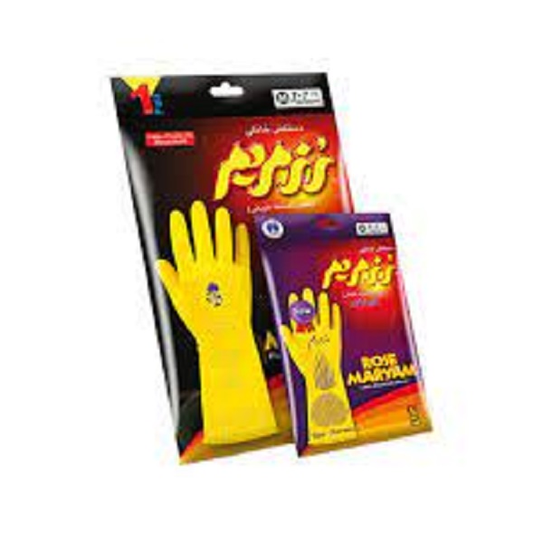 دستکش دورنگ کوتاه متوسط رزمریم