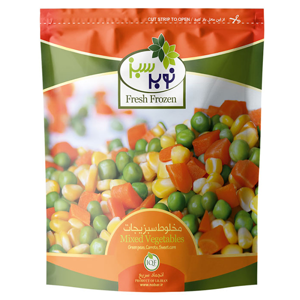 مخلوط زیبا سبزیجات 400 گرمی نوبر سبز