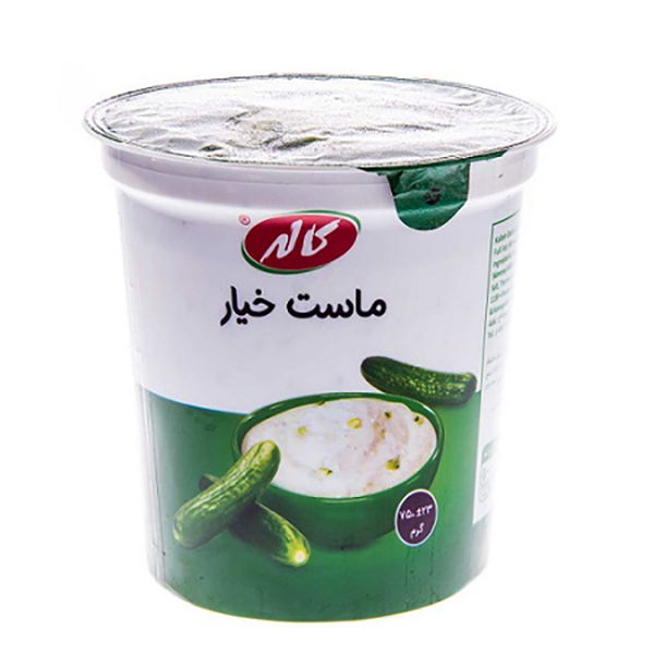 ماست طعمدار خیار 750 گرم کاله