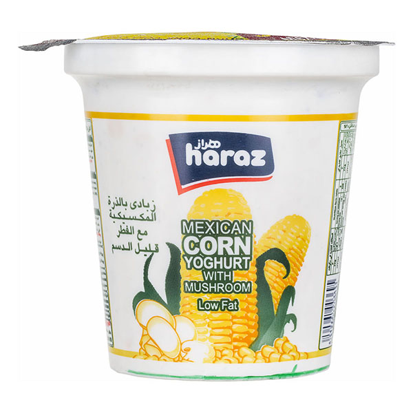 ماست چکیده قارچ و ذرت 750 گرمی هراز