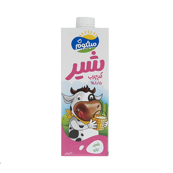 شیر یک لیتری کم چرب اسکوئر میلکوم میهن