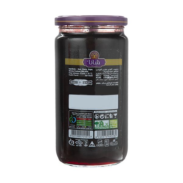 مربا آلبالو شیشه 840 گرم شانا
