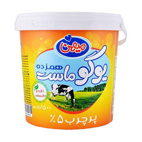 یوگو ماست همزده پر چرب 1500 گرمی میهن