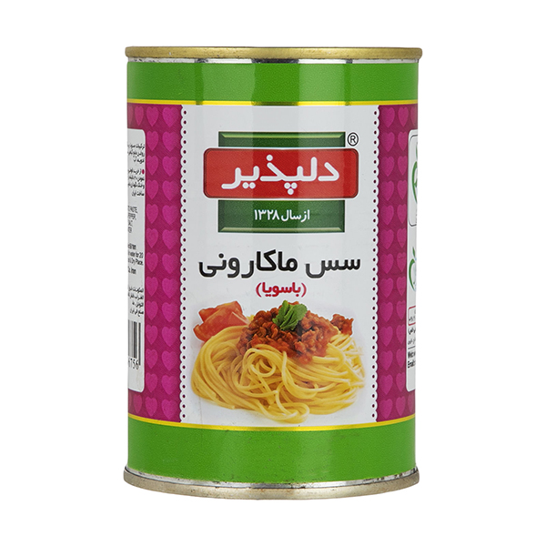 کنسرو سس ماکارونی با سویا400گرمی دلپذیر